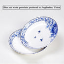 Assiettes porcelaine jingdezhen motif floral poisson 15 30