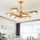 lustre suspendu en bois d'éclairage d'arbre nordique pour décoration