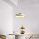 Modern minimalist white disc LED pendant light
