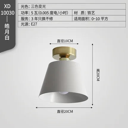 Modern minimalist LED ceiling light for interior decoration - vue 8 sur 8