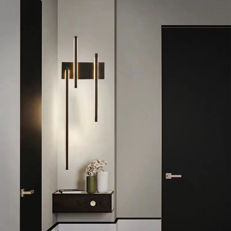laiton led applique murale minimaliste pour restaurant - vue 5 sur 10