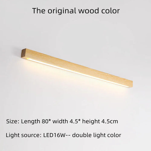 Applique murale LED double couleur en bois de noyer - vue 9 sur 12