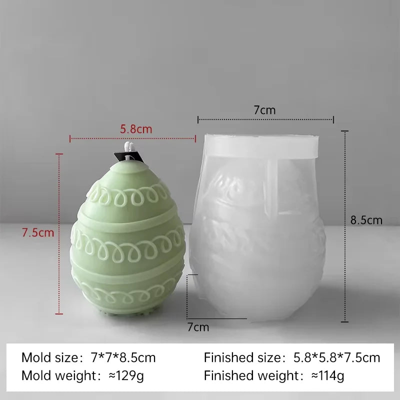 moule à bougie en silicone pour œufs de pâques à créer soi-même - vue 19 sur 21