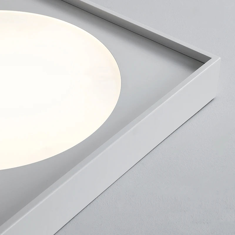 Modern minimalist LED ceiling light decorative indoor fixture - vue 4 sur 8