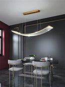 lustre led nordique en cristal pour cuisine moderne