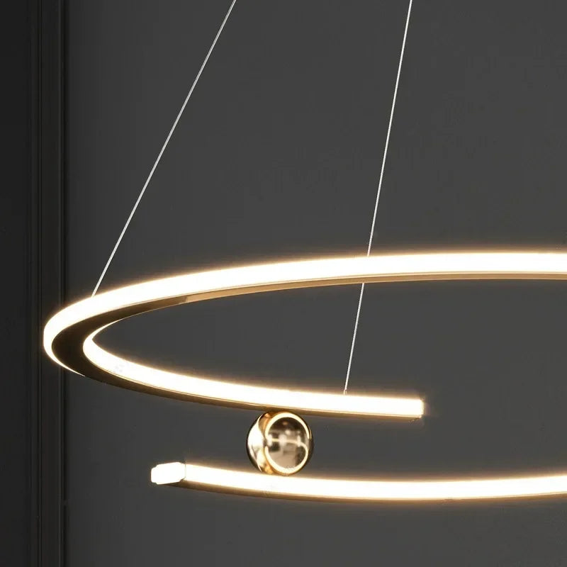 suspension LED design moderne luminaire décoratif d'intérieur - vue 6 sur 12