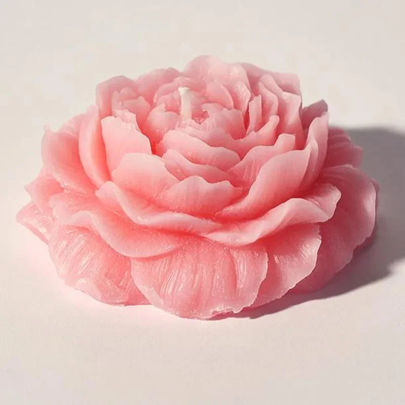 bougie parfumée fleur de pivoine en cire de soja décorative - vue 10 sur 10