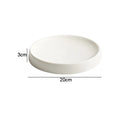 Assiettes céramique rondes style japonais pour repas