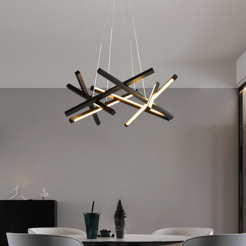 plafonnier led moderne nordique en aluminium décoratif - vue 4 sur 12