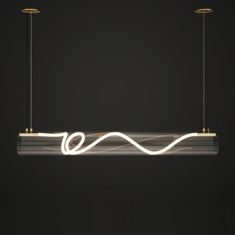 lustre en acrylique style nordique pour décoration intérieure - vue 4 sur 9