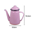 Cafetiere emaillee vintage avec poignee resistante 11l