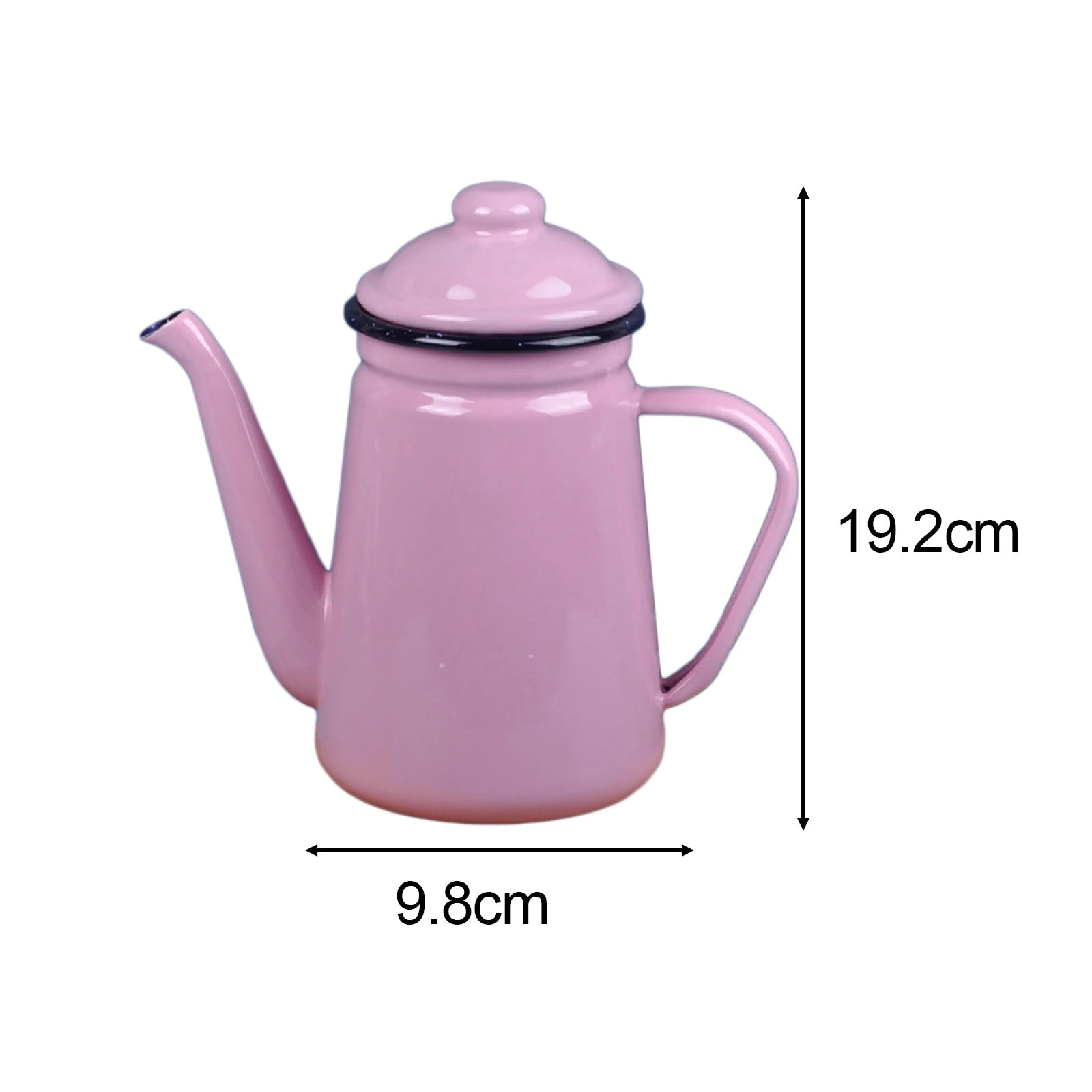 Cafetiere emaillee vintage avec poignee resistante 11l