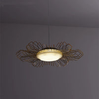 lustre suspendu design fleuri éclairage LED variable pour intérieur