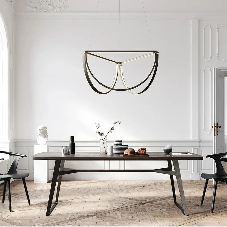 lustre led postmoderne à intensité variable pour intérieur - vue 6 sur 10