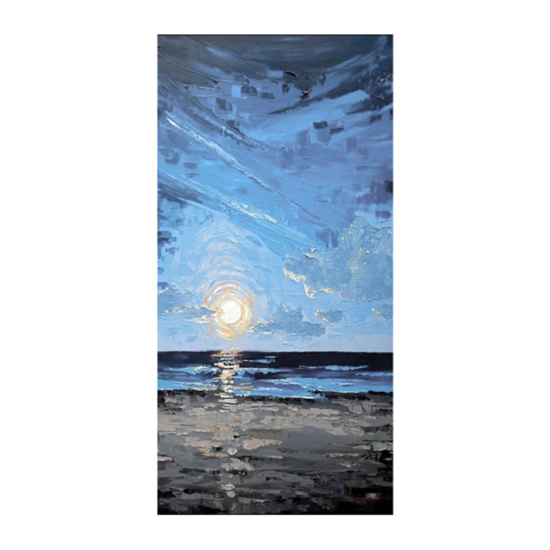 Customizable, Pure Hand-painted Abstract Decorative Painting, Living Room Background Wall Large Gold Leaf, Art Canvas Painting - vue 8 sur 12