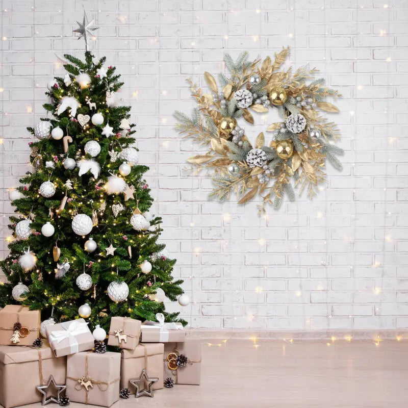 guirlande artificielle en rotin pour décorations de Noël et du Nouvel An - vue 5 sur 11