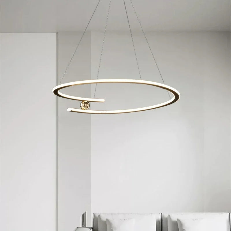 suspension LED design moderne luminaire décoratif d'intérieur - vue 4 sur 12