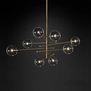 lustre led en verre nordique pour éclairage suspendu décoration intérieur