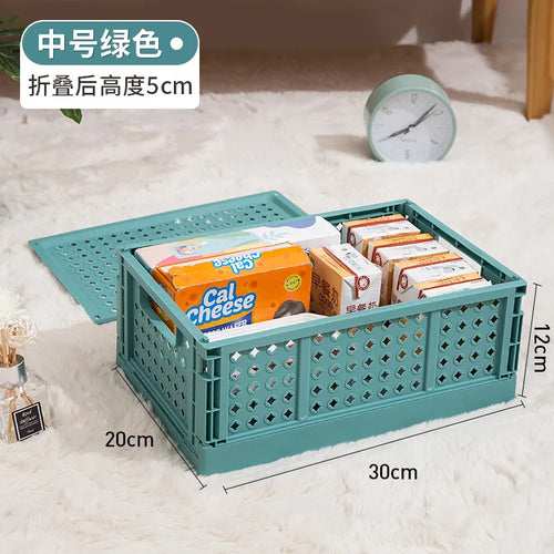 Collapsible Desktop Storage Box, Student Cosmetics Basket, Simplicity, Household, Dormitory, Stationery, Sundry, Small - vue 14 sur 18