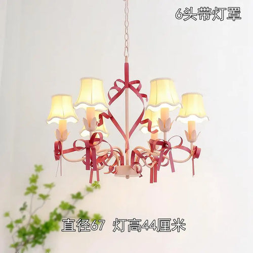 lustre mignon pour enfants éclairage suspendu avec nœud décoratif - vue 15 sur 14