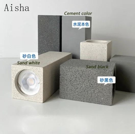 plafonnier terrazzo led en ciment style industriel pour intérieur moderne - vue 4 sur 12
