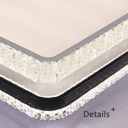 plafonnier en cristal à led design moderne pour intérieur élégant - vue 7 sur 6