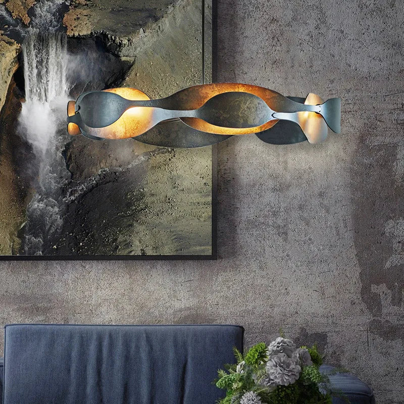 luxe italienne métal artistique suspendue led restaurant hôtel éclairage - vue 5 sur 8