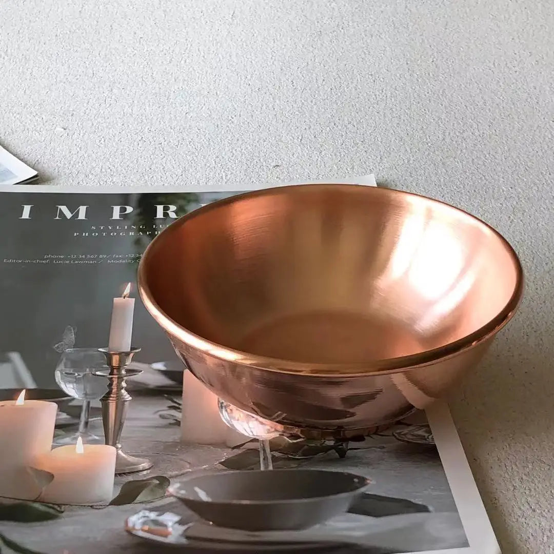 Bol à glace cuivre pur style décoratif cuisine