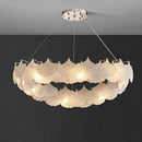 Minimalist retro glass chandelier for elegant decor