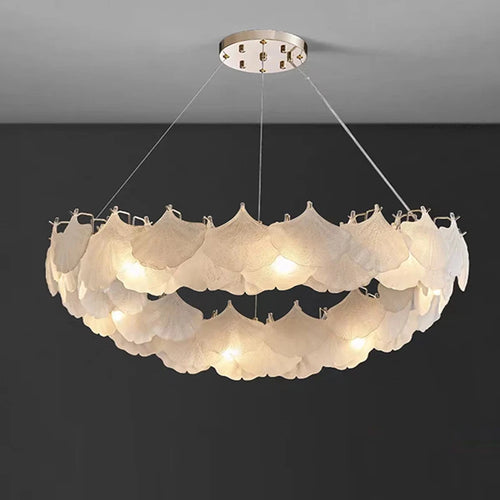 Minimalist retro glass chandelier for elegant decor - vue 2 sur 11