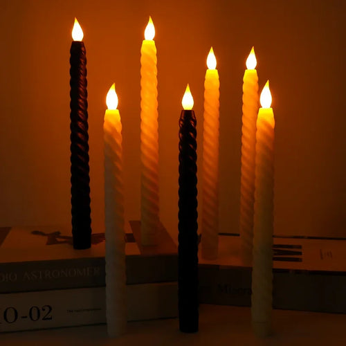bougies led clignotantes sans flamme pour décorations festives