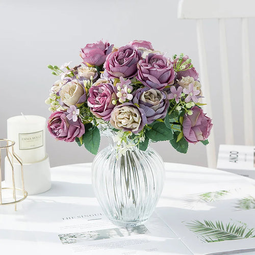fleurs artificielles pour décoration mariage et scrapbooking