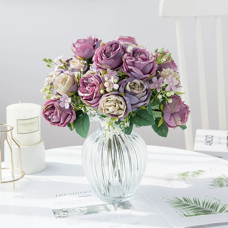 fleurs artificielles pour décoration mariage et scrapbooking - vue 6 sur 9