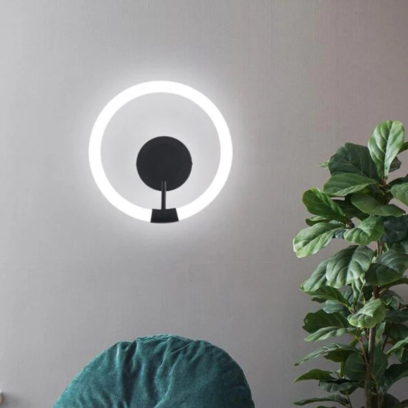 Applique murale LED Moderne Or Cercle - vue 4 sur 8