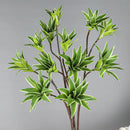 Large artificial lily branches with realistic foliage for decorations
