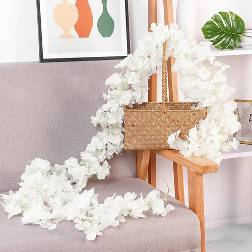 guirlande de fleurs artificielles pour décoration de mariage et intérieur - vue 18 sur 17