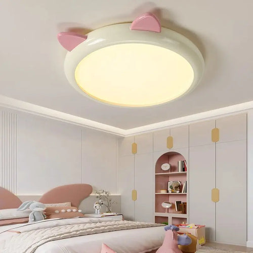 plafonnier dessin animé chaton spectre complet luminaires argent