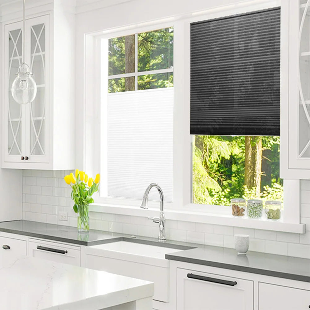 Store plissé auto adhesif pour fenetre cuisine balcon