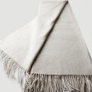 plaid laine franges motif spiral style doux confortable