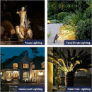 Waterproof outdoor LED spotlights for garden and tree lighting