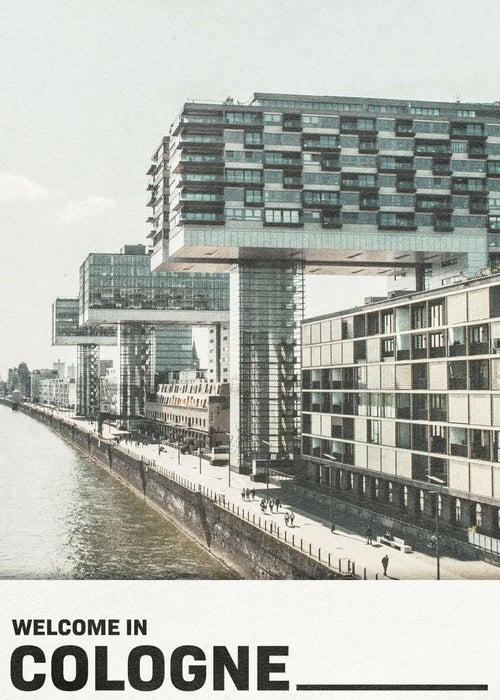 affiche de sites touristiques en villes allemandes pour décoration intérieure