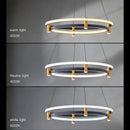 lustre led nordique anneau suspension lumière décorative