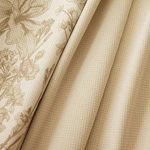 Rideau floral style retro chic pour salon chambre - vue 2 sur 10