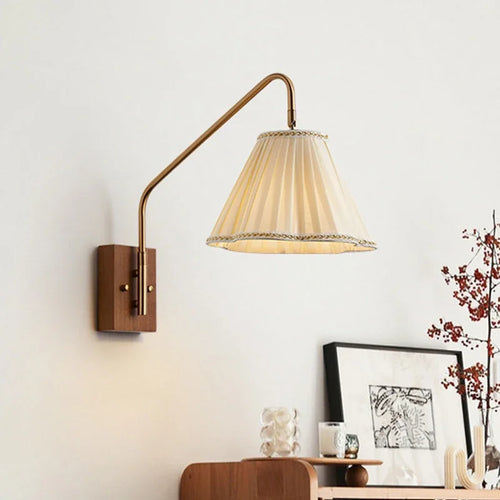 Retro Bedroom Wall Lamp, Nordic Nostalgic Wooden Homestay, Living Room, Dining Room, Study, Bedside Decoration, LED Wall Lamp
