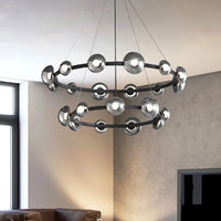 Lustre Nordique décor à la maison en verre salle à manger lumières éclairage intérieur