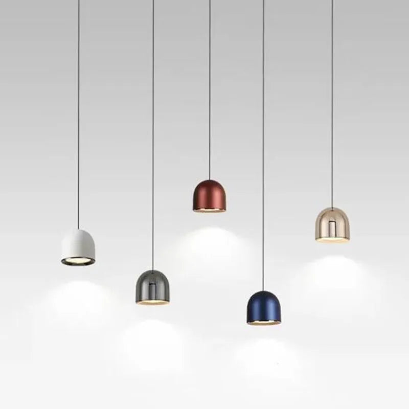 Moderne LED Lustre Lumière Restaurant Bar Hôtel Minimaliste Tête Unique Suspension Salon Chevet Allée Plafonniers - vue 5 sur 11