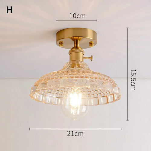 lustre vintage japonais en verre pour balcon et entrée - vue 15 sur 29