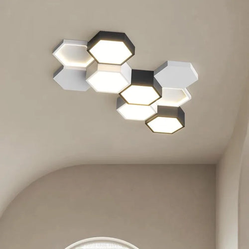 Lustre LED télécommandé nordique usine - vue 2 sur 11