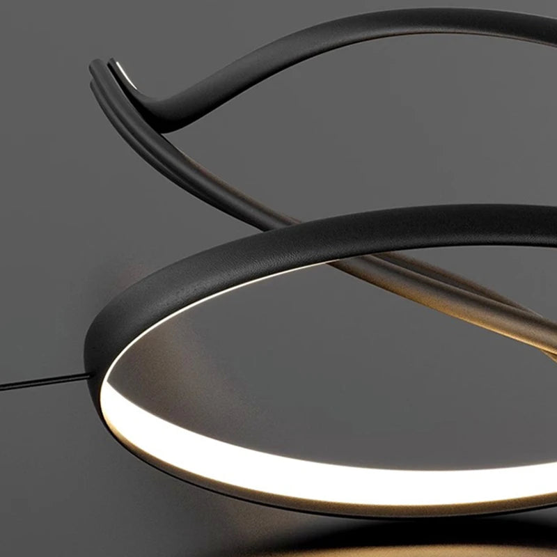 lustre moderne led pour restaurant bar et décoration intérieure - vue 6 sur 6