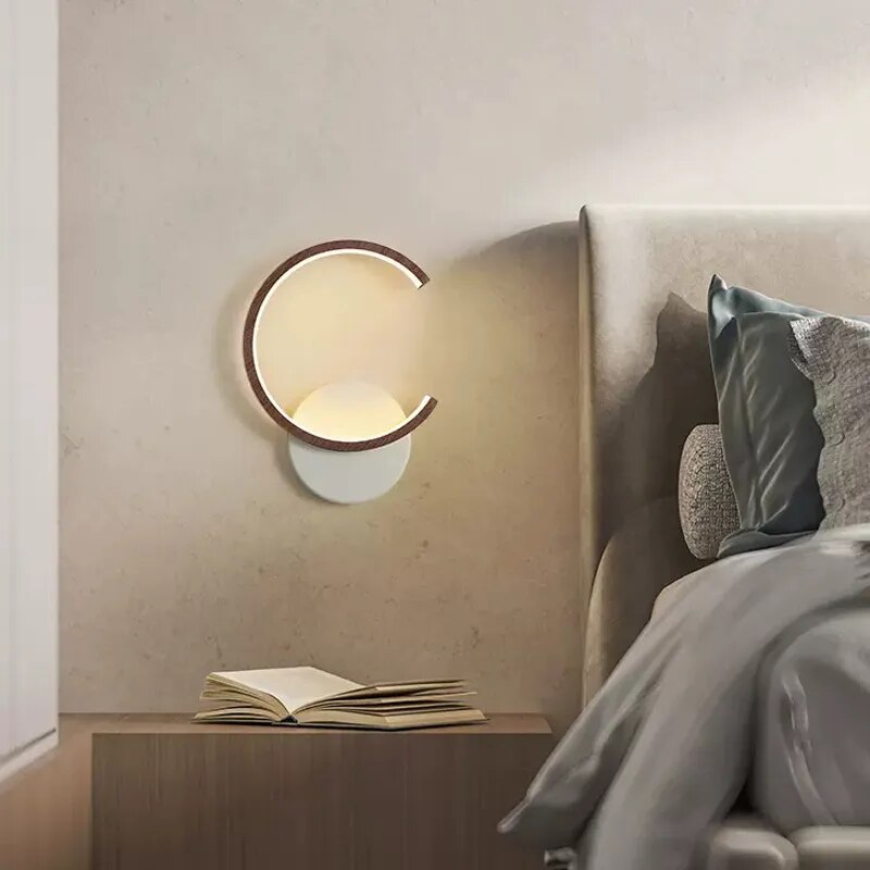 Applique murale LED en bois moderne - vue 4 sur 8